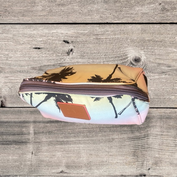 PINK Sunset Palm Tree Cosmetics Bag - Picture 3 of 7